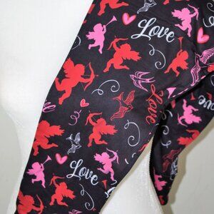 CP Designs Valentines Day Leggings OS Fits 2-10 Cupid Love Hearts Birds